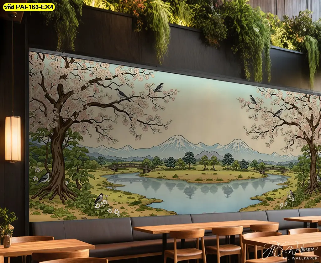 Japanese Nature Wallpaper คุณภาพสูง จากจำหน่ายวอลเปเปอร์ Murallbkk ผลิตใหม่ทุกชิ้น รองรับงานตกแต่งภายในทุกขนาด