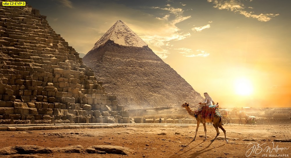 วอลเปเปอร์ที่เที่ยวพีรามิดกลางทะเลทรายในประเทศอียิปต์