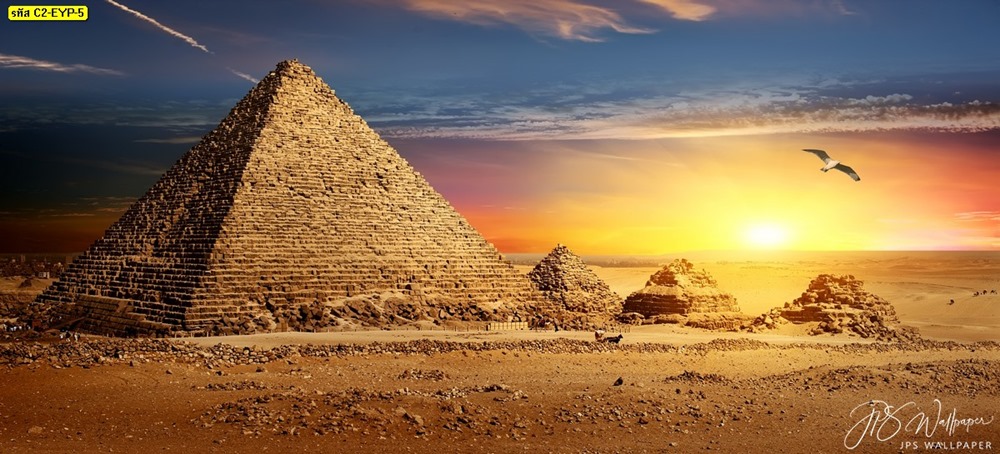 วอลเปเปอร์ที่เที่ยวพีรามิดประเทศอียิปต์ยามพระอาทิตย์ตก
