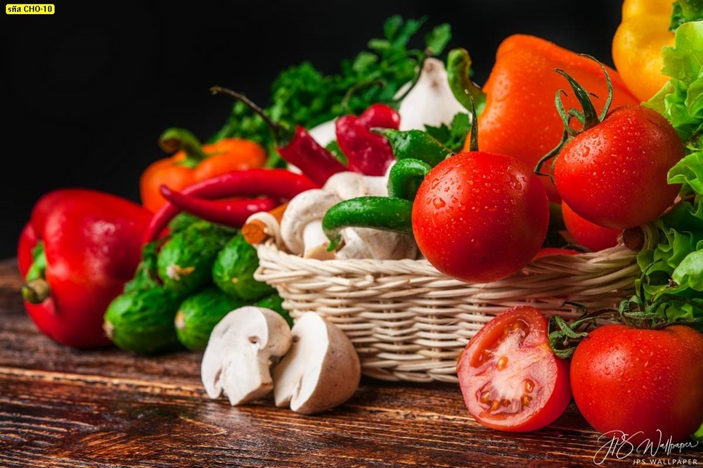 วอลเปเปอร์ภาพผักและผลไม้ที่อร่อยและดีต่อสุขภาพ