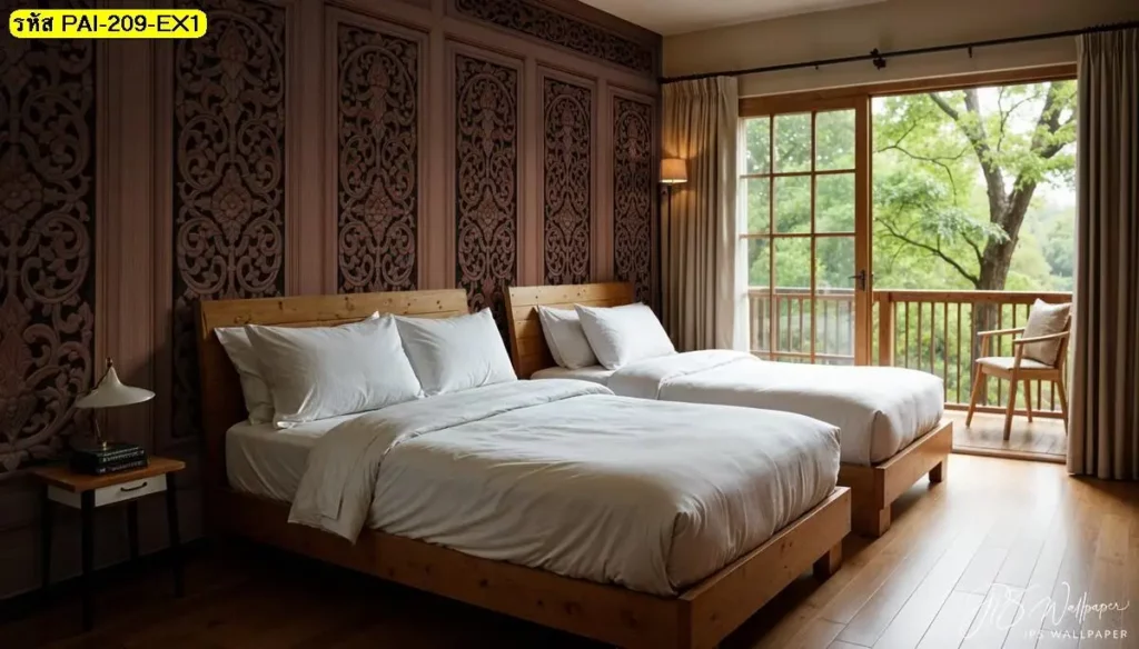 Old wooden house wallpaper ลายไม้โบราณสวยงาม เพิ่มเสน่ห์ให้พื้นที่พักอาศัย พร้อมบริการ รับติดตั้งวอลเปเปอร์ Murallbkk