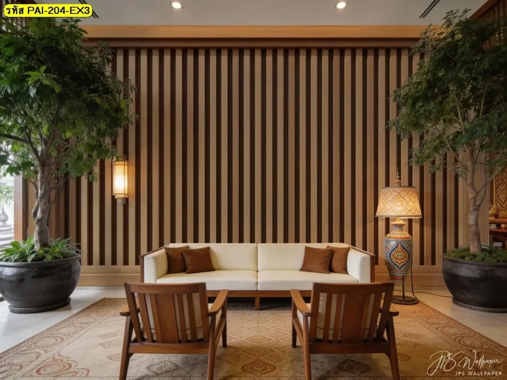 ภาพแต่งบ้านไม้บรรยากาศอบอุ่น ดีไซน์ลายไม้ธรรมชาติ เหมาะกับบ้านและโรงแรม โดย Murallbkk จำหน่ายวอลเปเปอร์คุณภาพสูง