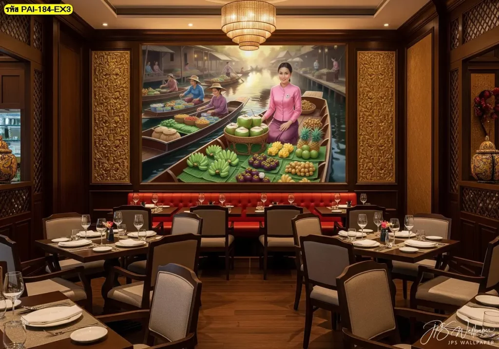 Thai fruit shop wallpaper ภาพผลไม้ไทยคุณภาพสูง เหมาะสำหรับตกแต่งร้านผลไม้และร้านเครื่องดื่ม ผลิตโดย Murallbkk รับผลิตวอลเปเปอร์ พร้อมทีมติดตั้งมืออาชีพ