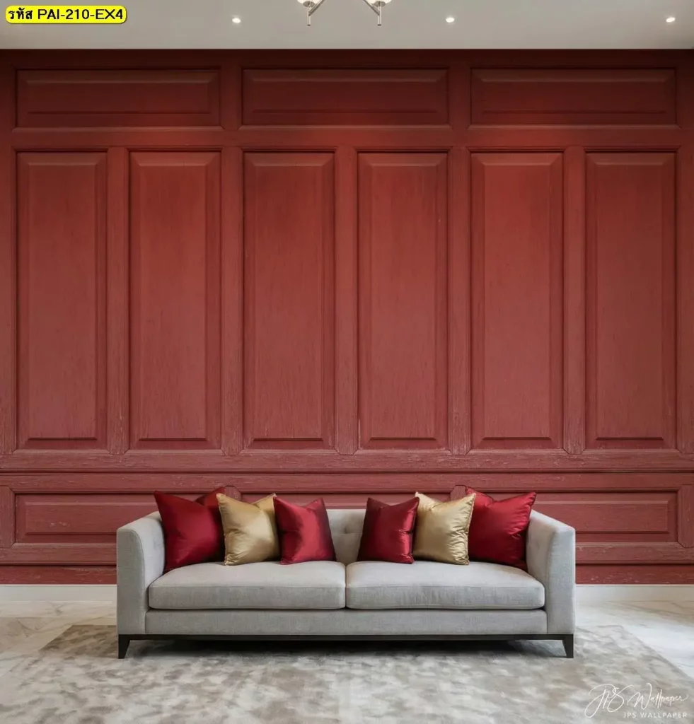 Classic Wood Panel Wallpaper งานพิมพ์ลายไม้คุณภาพสูง ผลิตโดย Murallbkk ร้านขายวอลเปเปอร์ พร้อมบริการติดตั้งครบวงจร