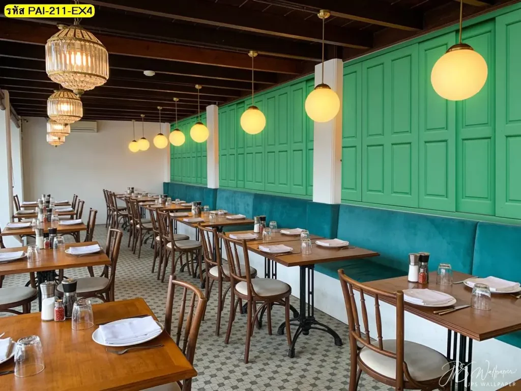Wood wall mural wallpaper ลายไม้เสมือนจริง ผลิตโดย ร้านผลิตวอลเปเปอร์ Murallbkk เหมาะสำหรับร้านอาหาร โรงแรม และห้องรับแขก