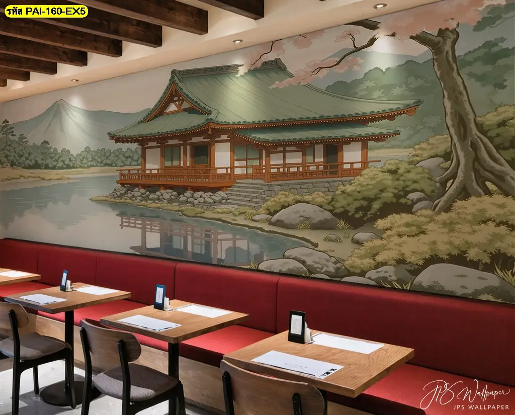 Minimalist Japanese Landscape Wall Art ถ่ายทอดเสน่ห์ธรรมชาติญี่ปุ่นอย่างลงตัว Murallbkk จำหน่ายวอลเปเปอร์ พร้อมบริการรับติดตั้งวอลเปเปอร์ครบวงจร